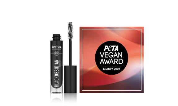 lavera Black Obsidian Mascara gewinnt PETA VEGAN AWARD 2023