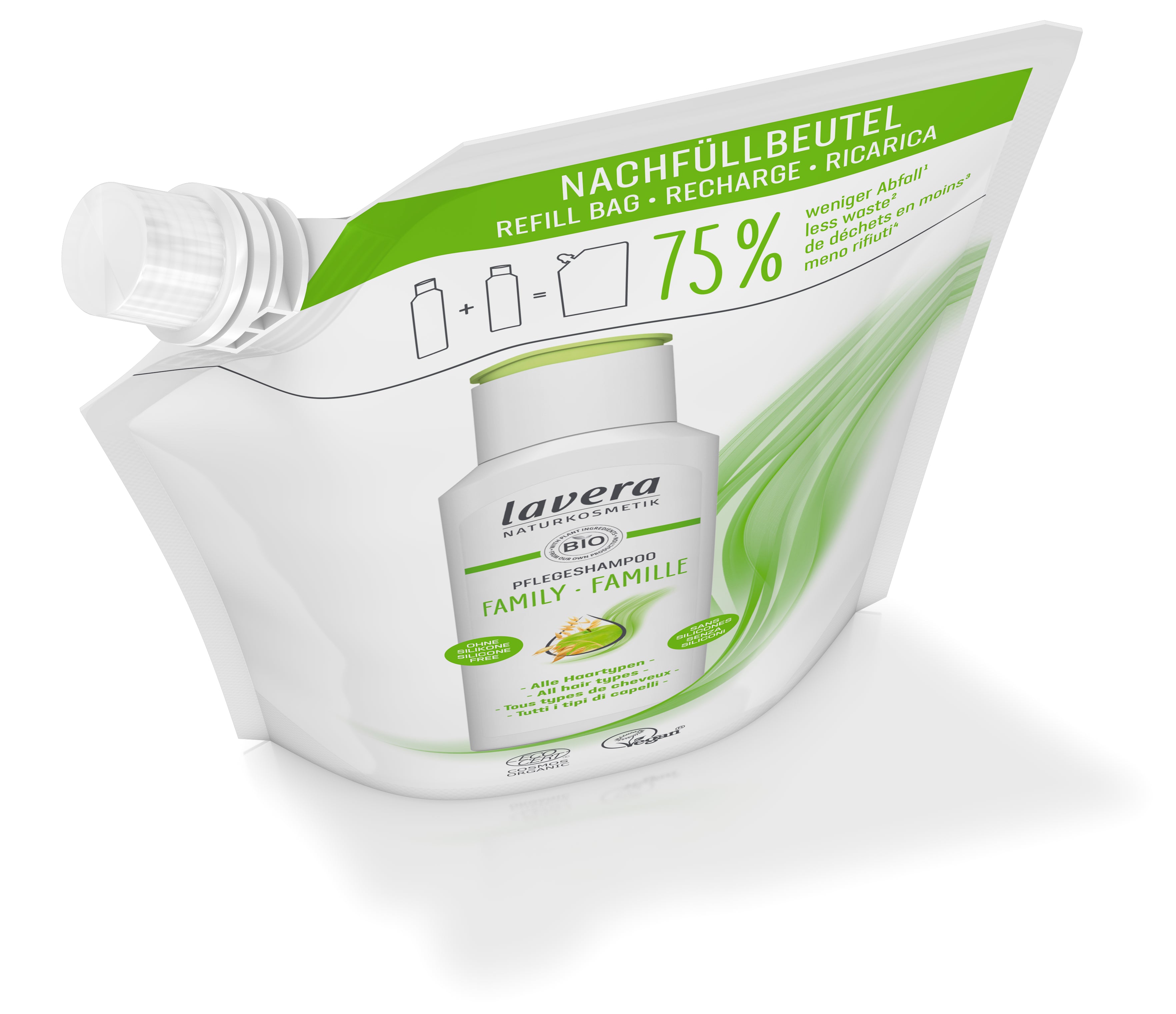 lavera Sachet recharge Shampooing Soin Famille