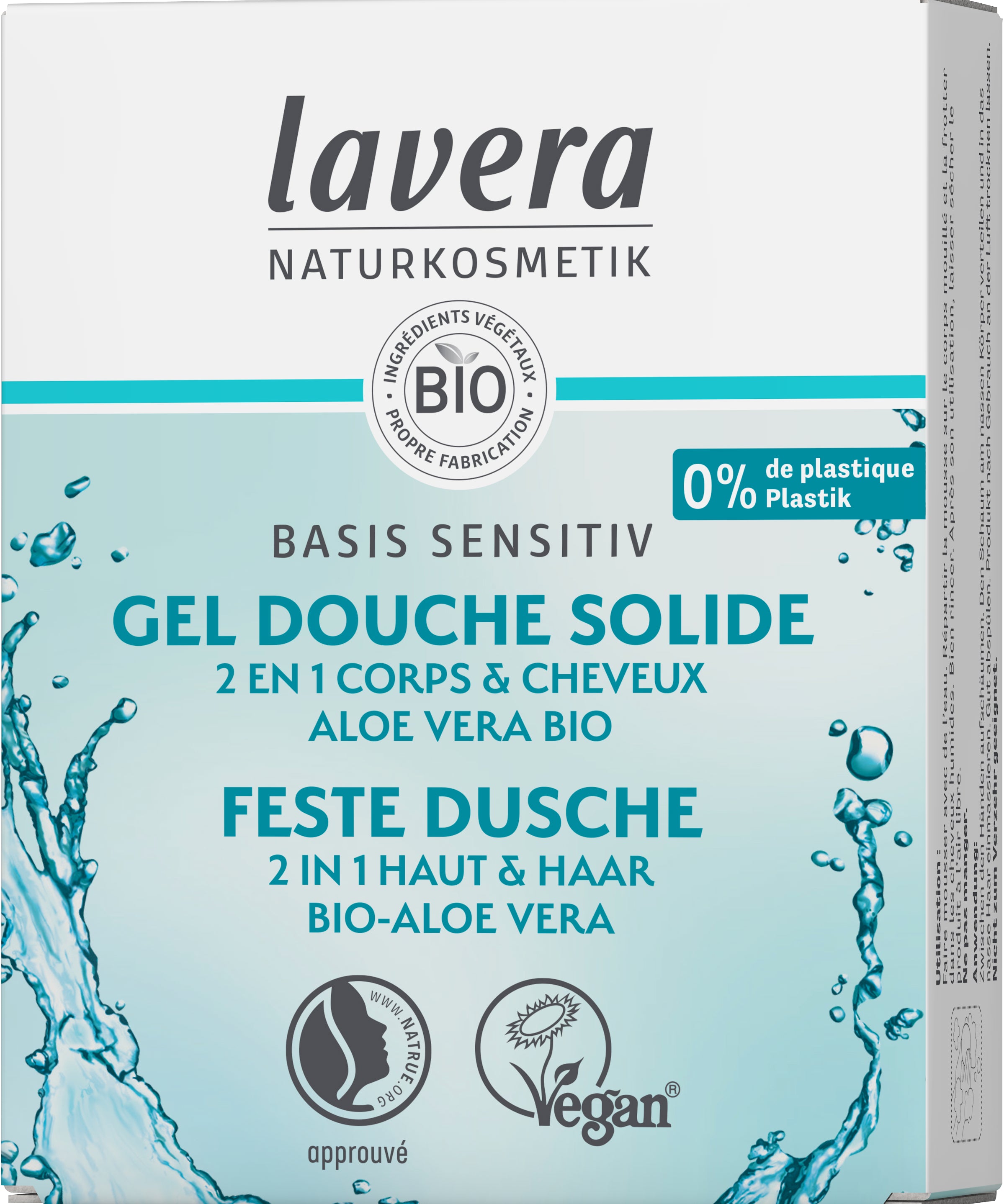 lavera Gel Douche Solide 2 en 1 basis sensitiv