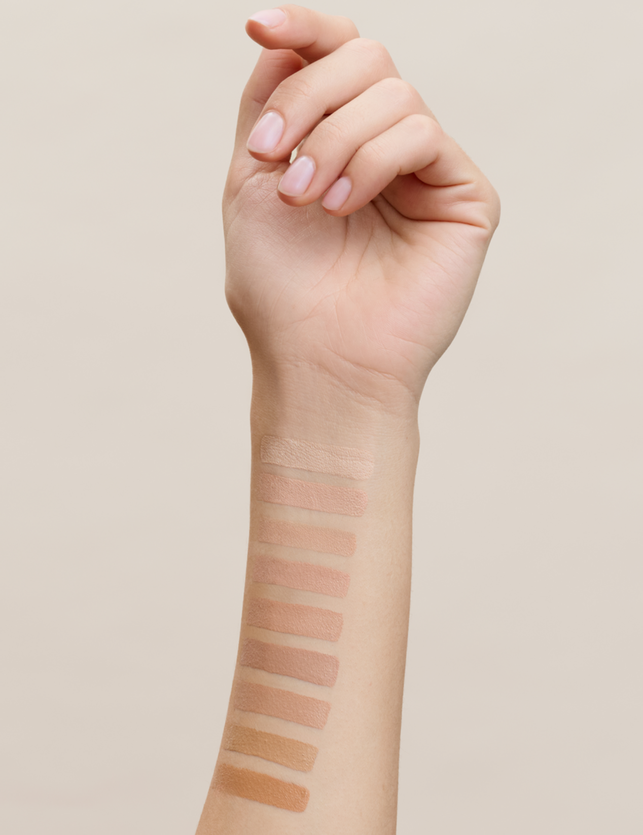 lavera Hyaluron Liquid Foundation -Cool Beige 4.5- during application
