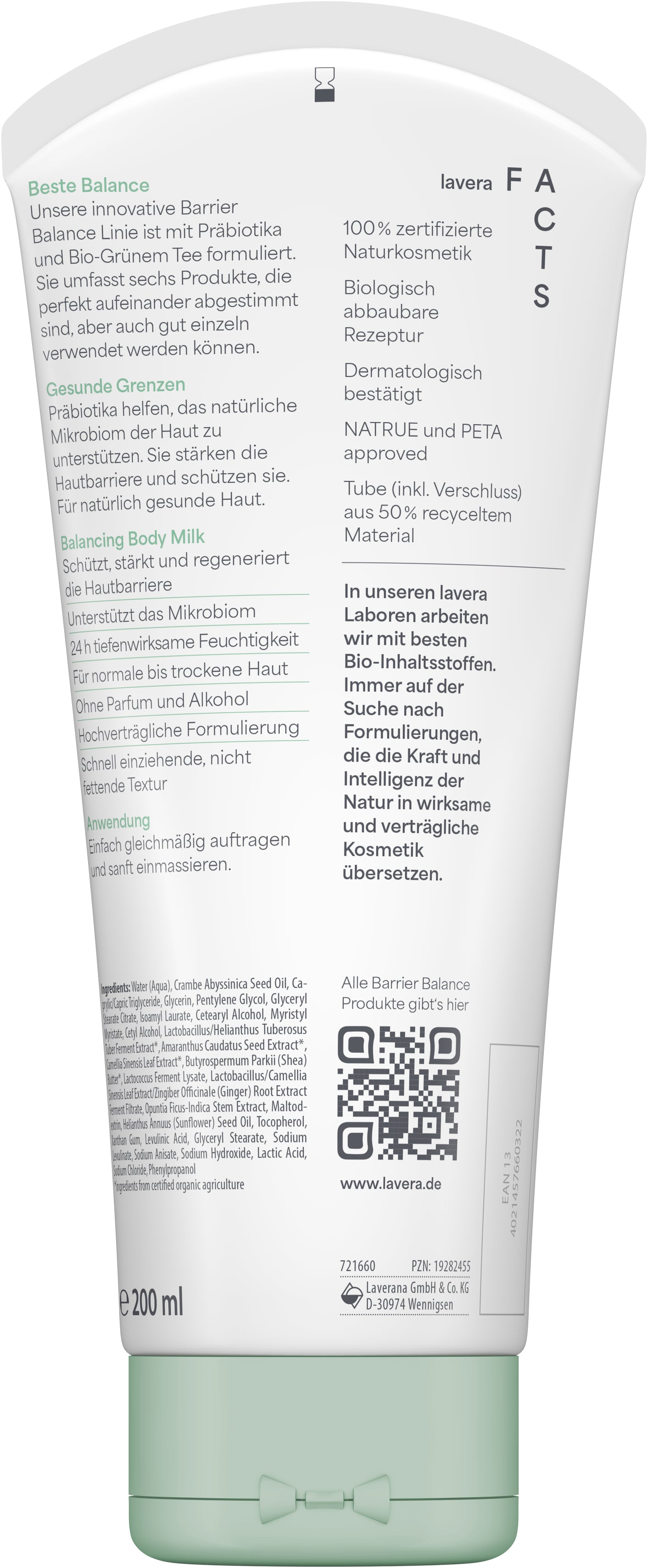 lavera Barrier Balance Body Lotion