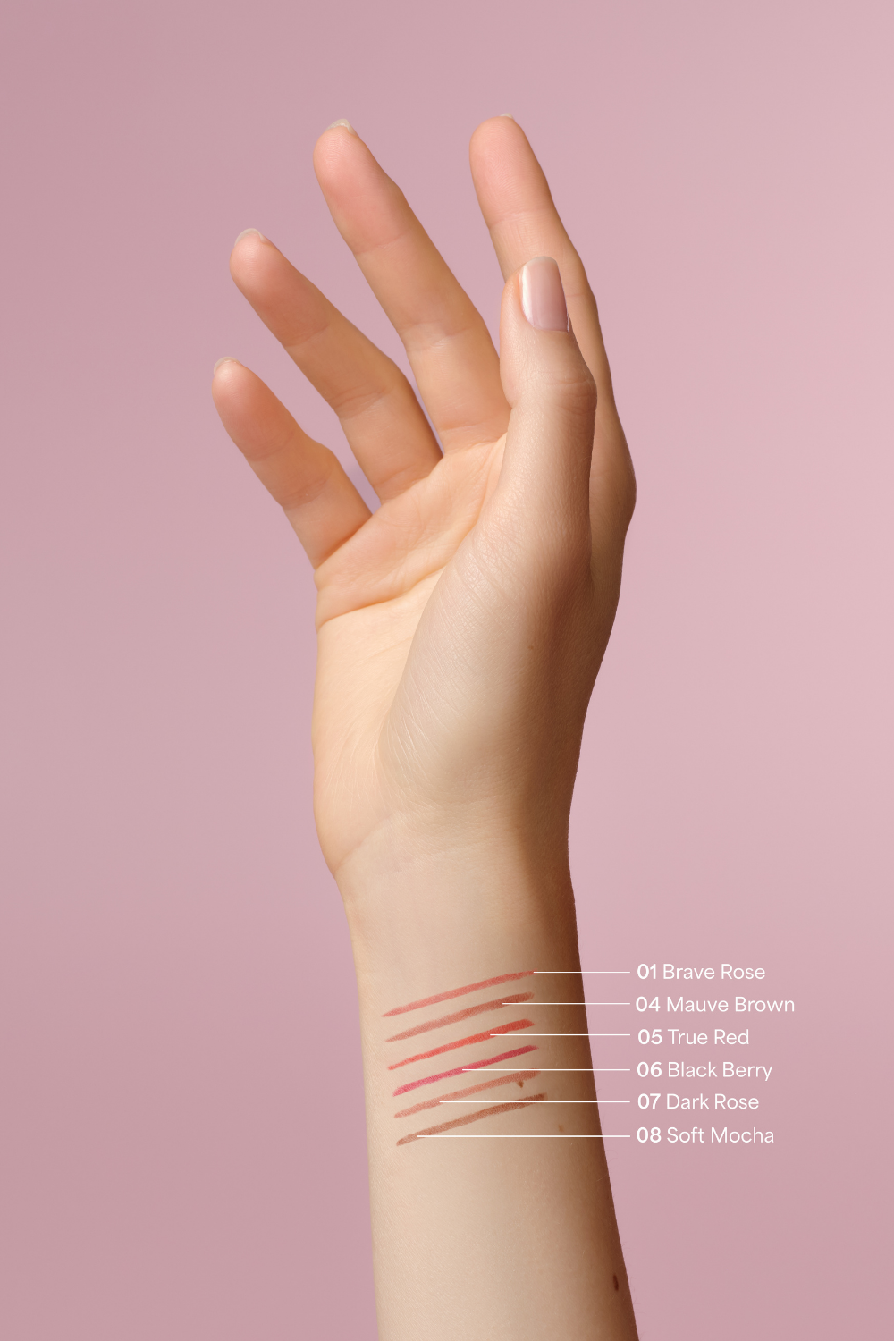 lavera Lip Contour -Soft Mocha 08- lors de l'application