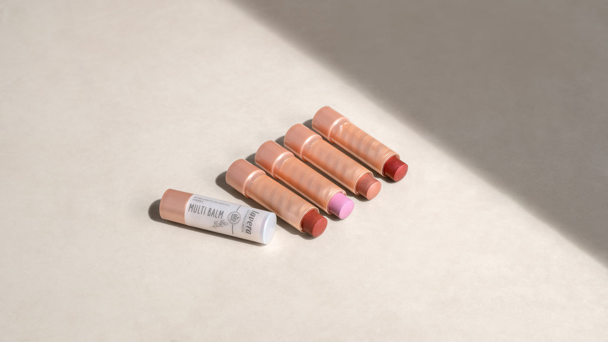 Gamme des Multi Balms lavera côte à côte