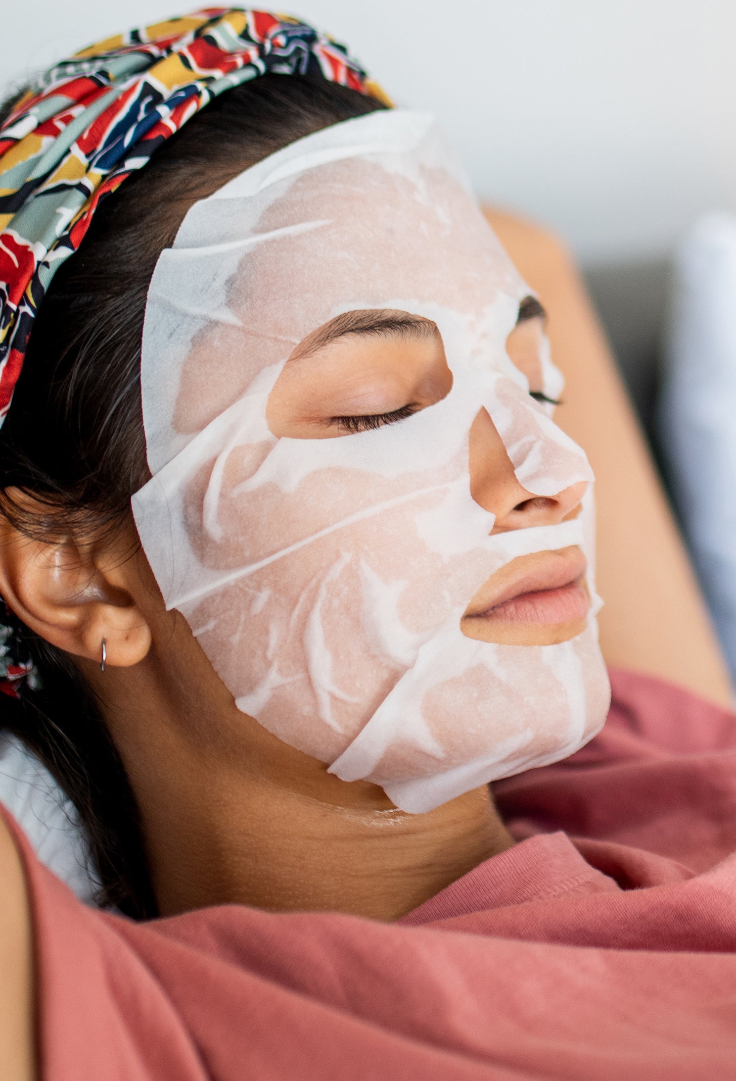 lavera Masque en tissu raffermissant lors de l'application