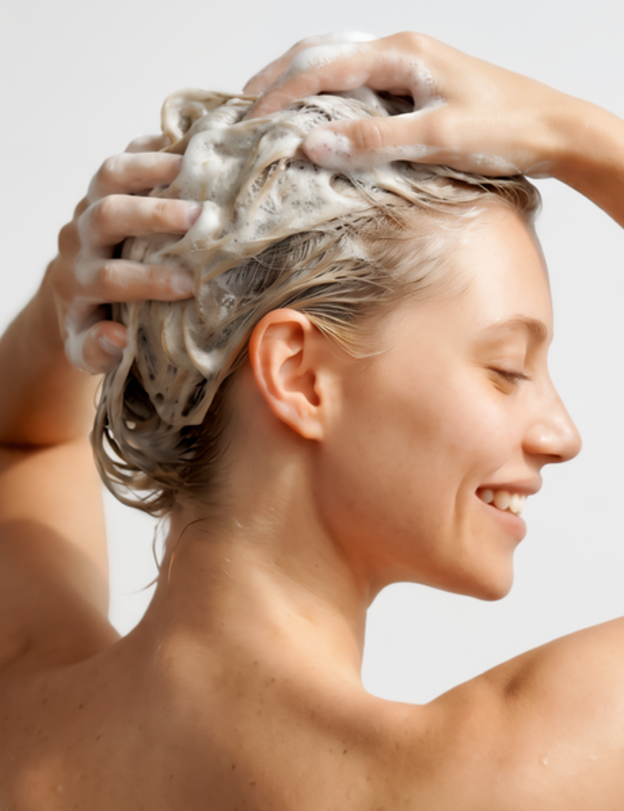 lavera Shampooing Soin Repair & Protect lors de l'application