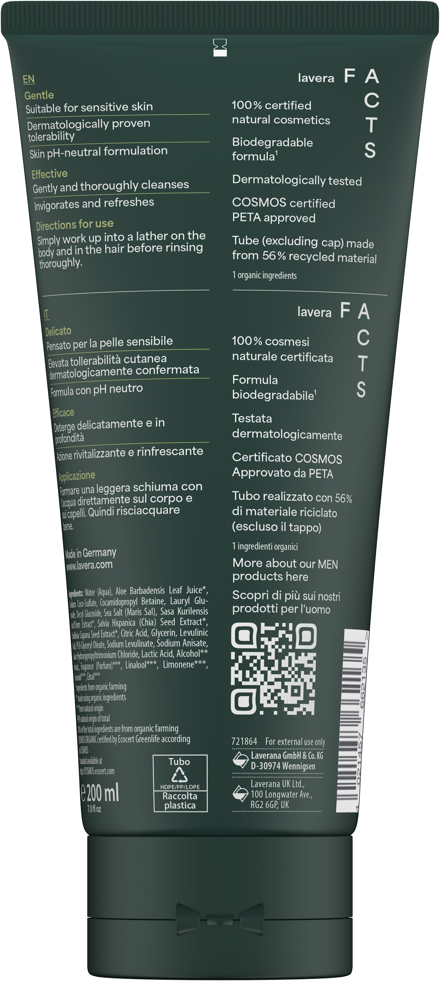 lavera Men sensitive 3in1 Duschgel
