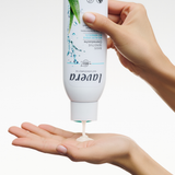 lavera Crème Douche basis sensitive lors de l'application