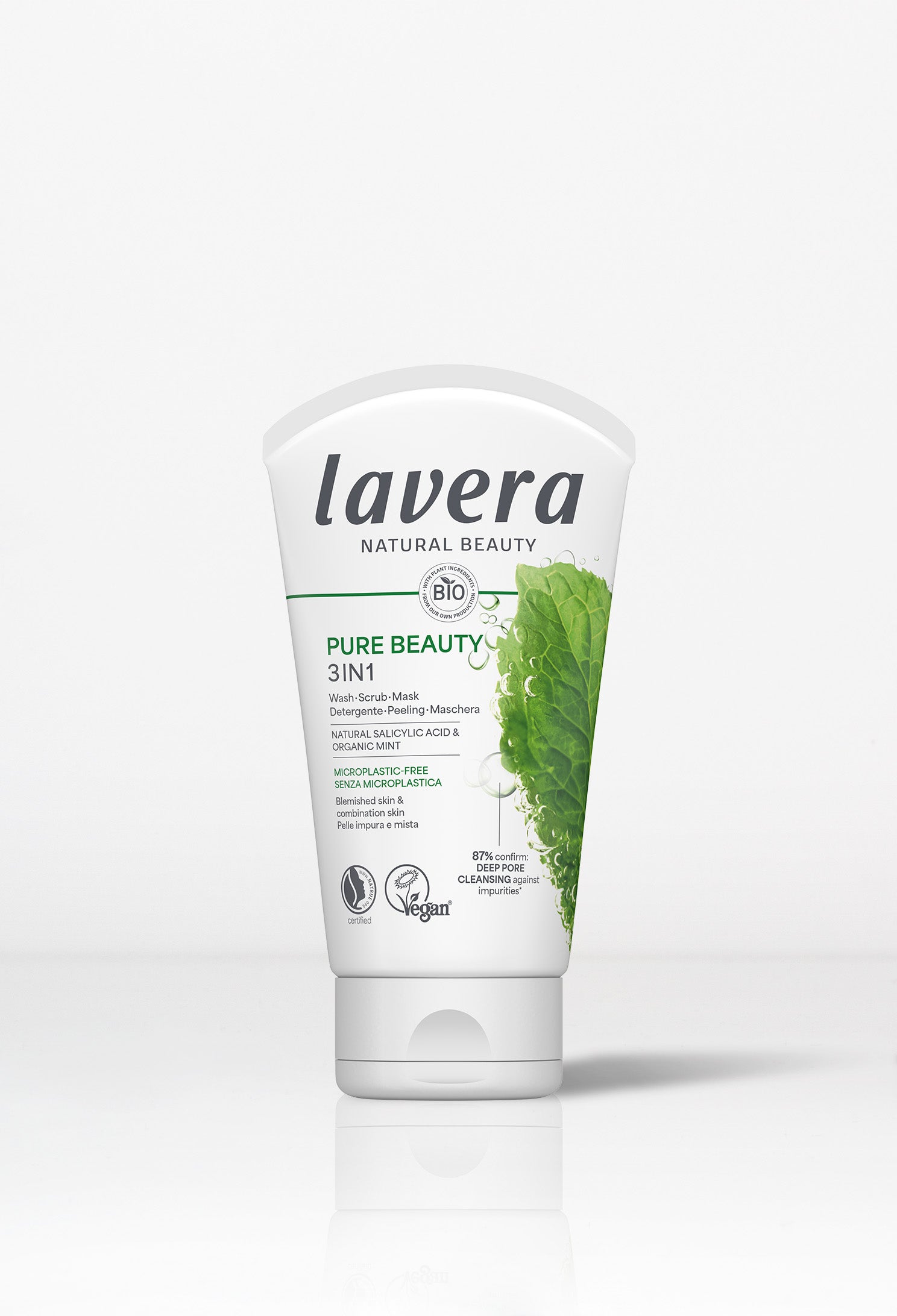 lavera Pure Beauty 3in1 Wash Scrub Mask