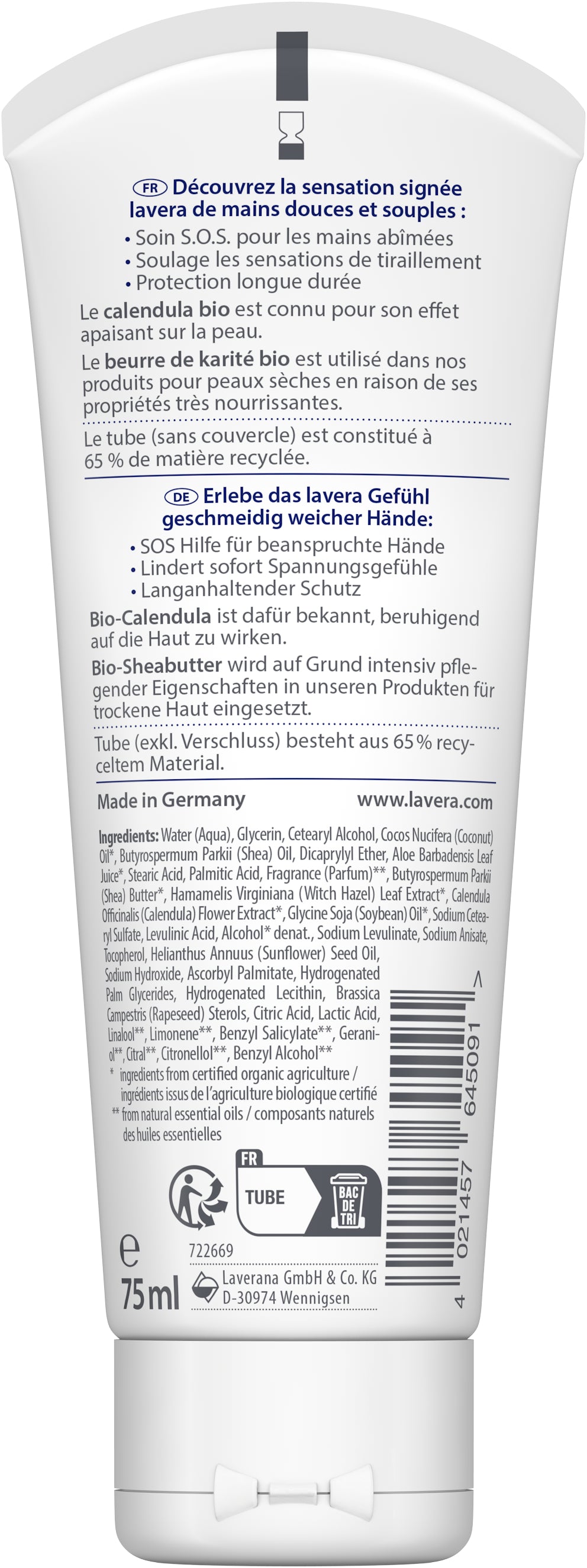 lavera Réparation Crème Mains