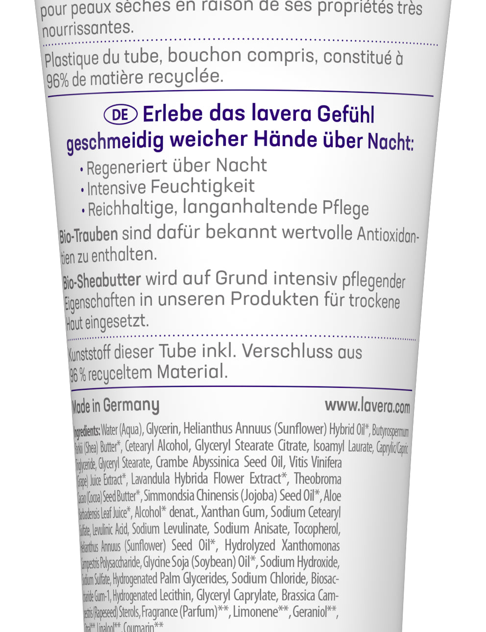 lavera Bonne Nuit Crème et Masque Mains 2-en-1