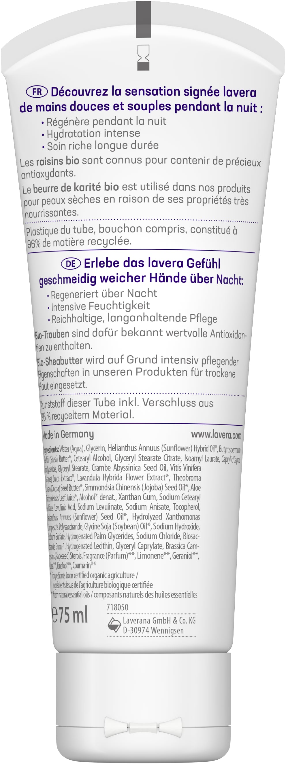 lavera Gute Nacht 2in1 Handcreme & -maske
