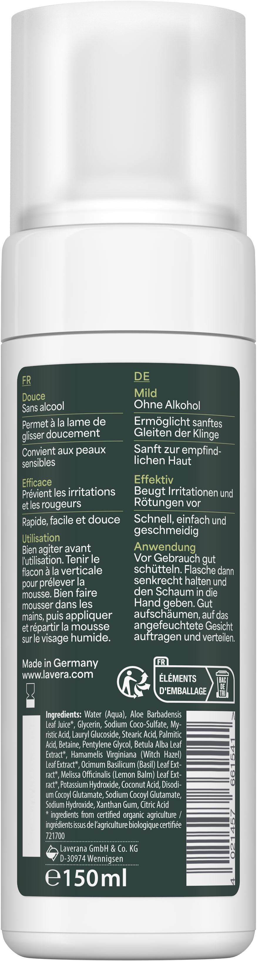 lavera Men sensitive Mousse à raser