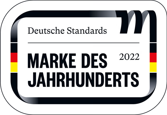 Sceau « Marque du siècle 2022 » de Deutsche Standards