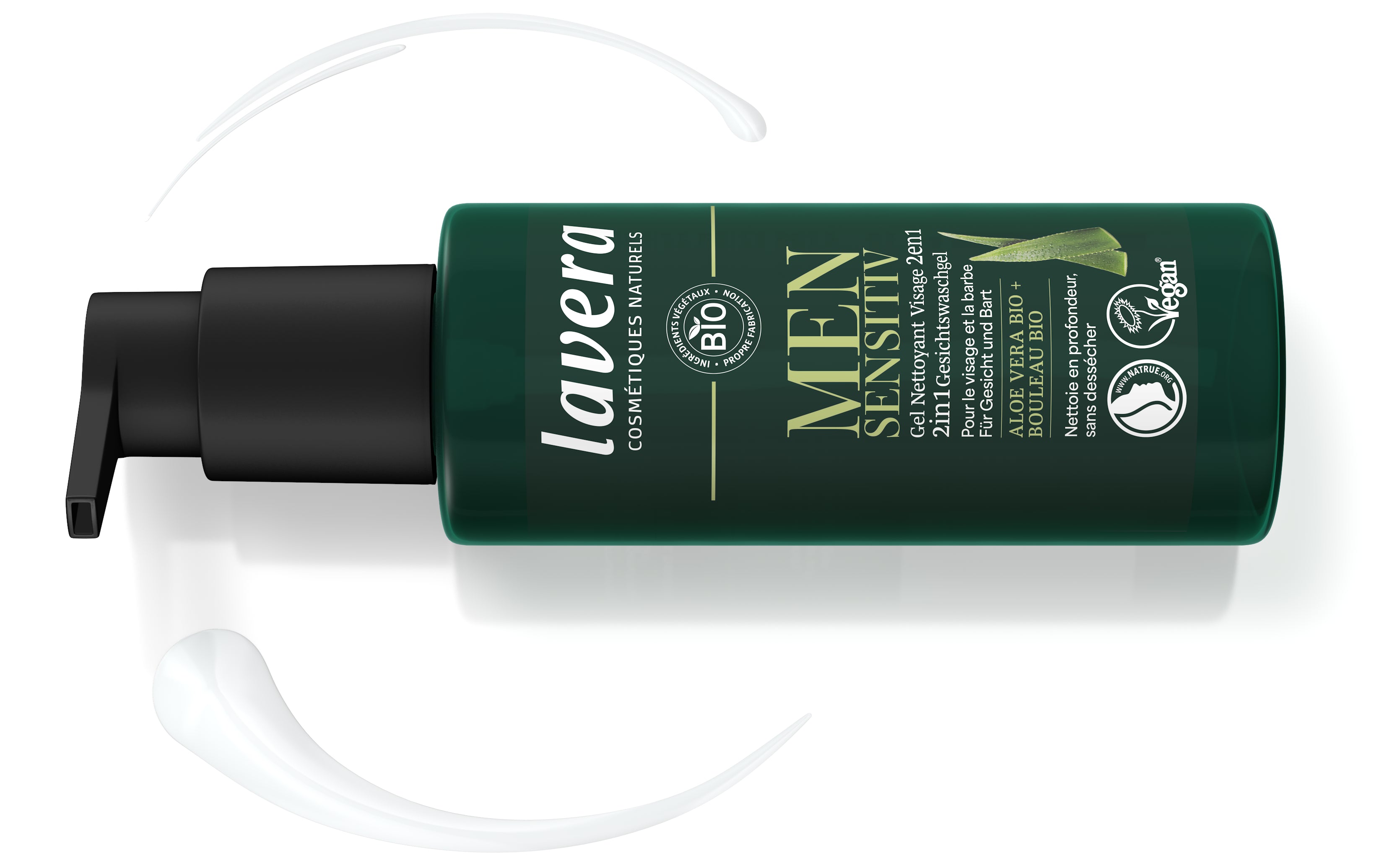 lavera Men sensitive 2en1 Gel Nettoyant Visage