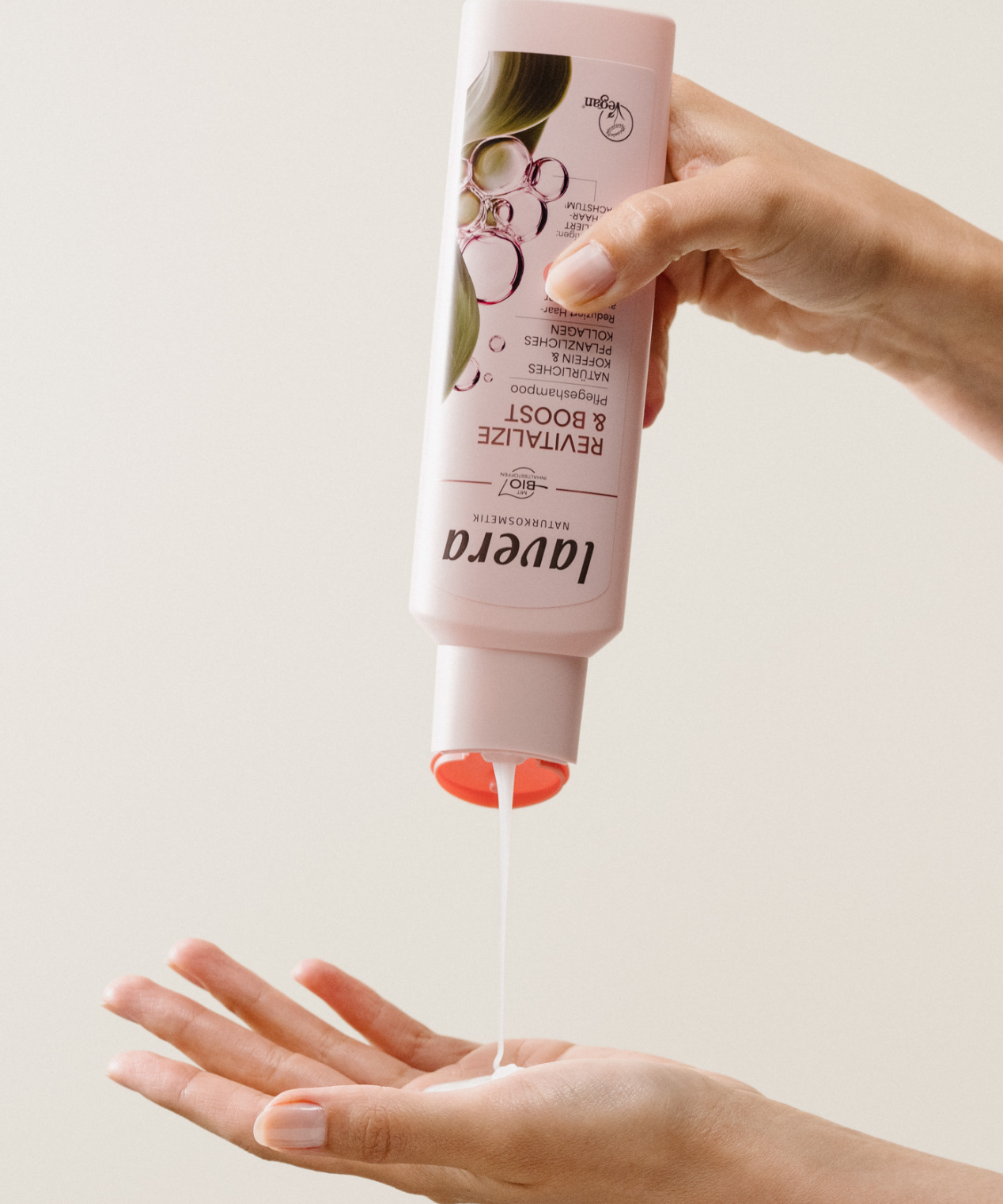 lavera Shampoo Revitalize & Boost during application