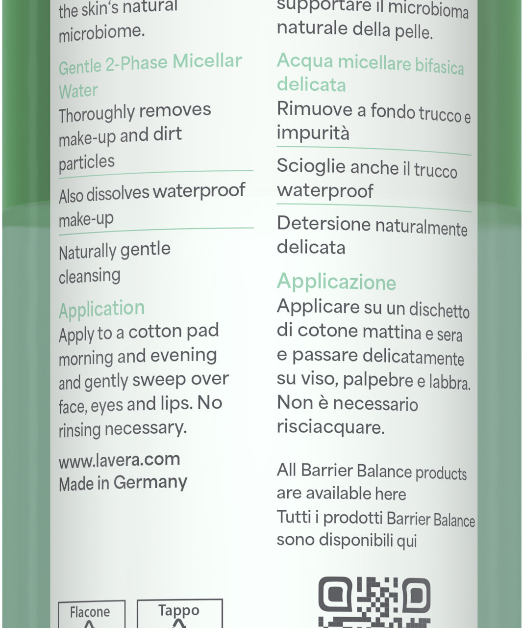 lavera Barrier Balance 2-Phasen Mizellenwasser