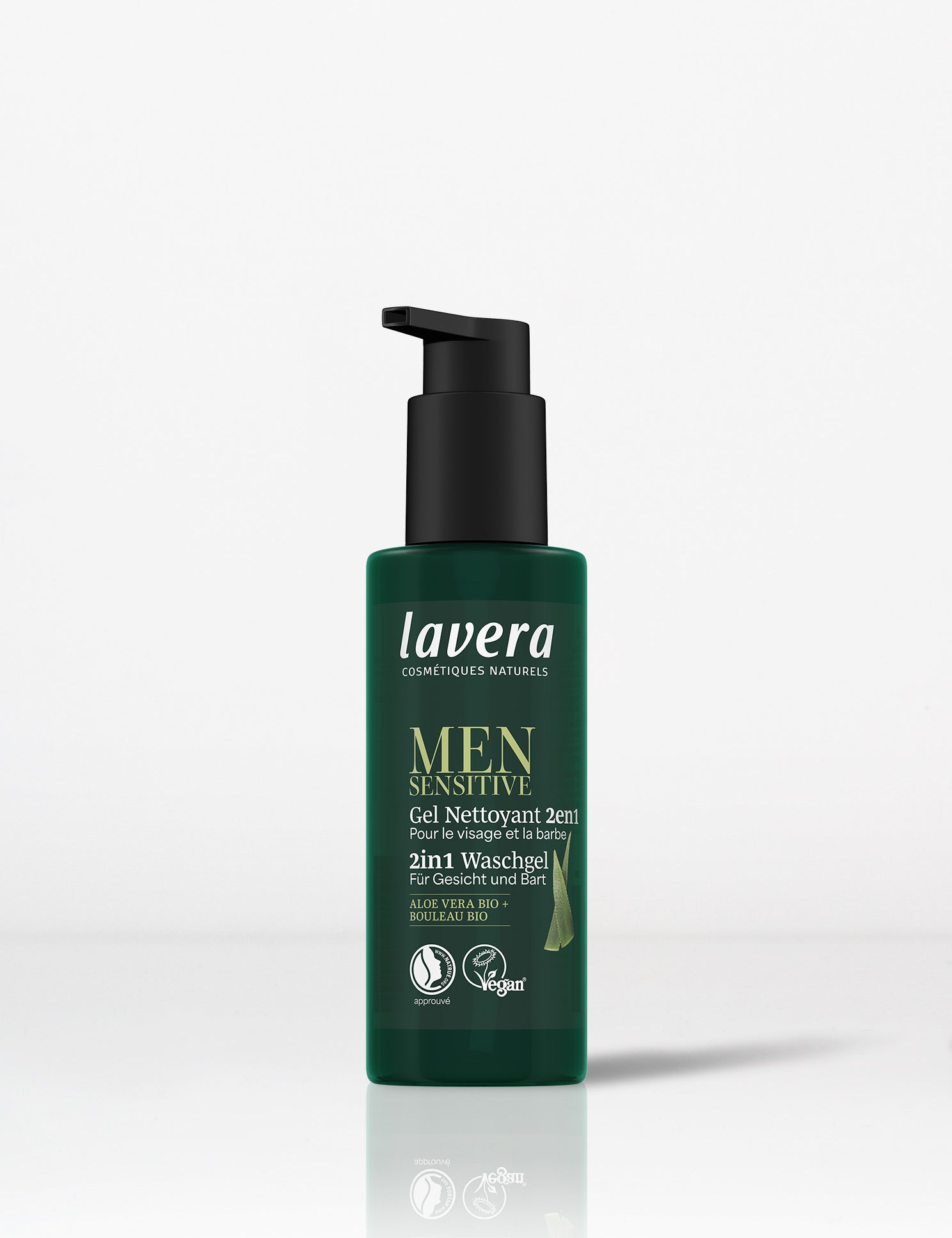 lavera Men sensitive 2en1 Gel Nettoyant Visage