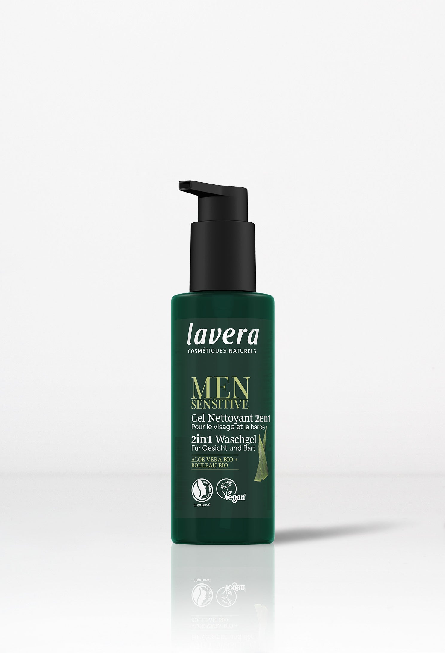 lavera Men sensitive 2en1 Gel Nettoyant Visage