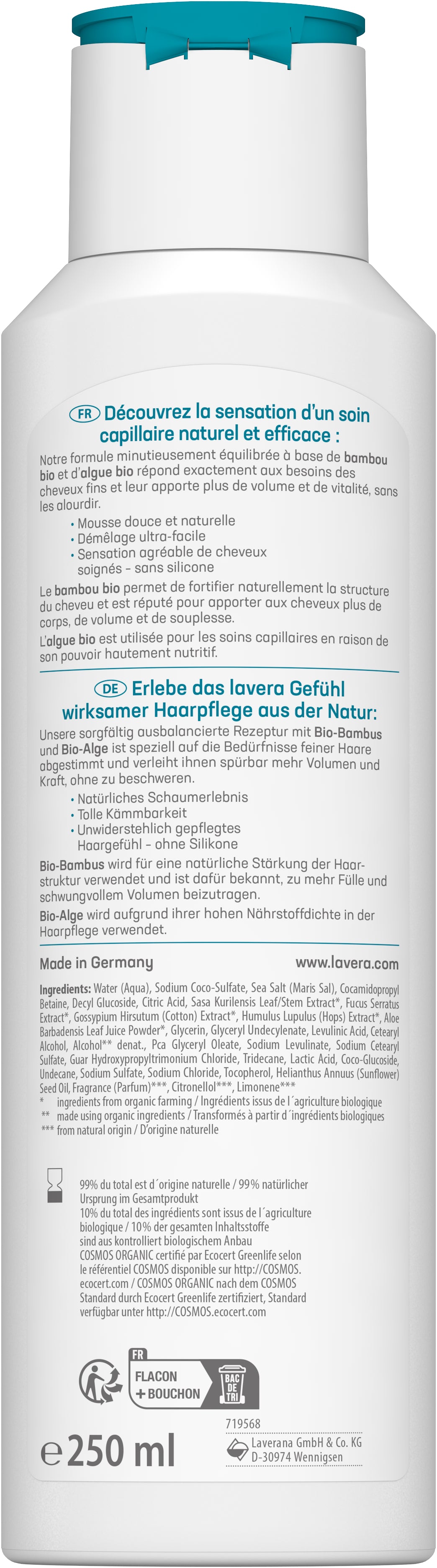 lavera Pflegeshampoo Volumen & Kraft