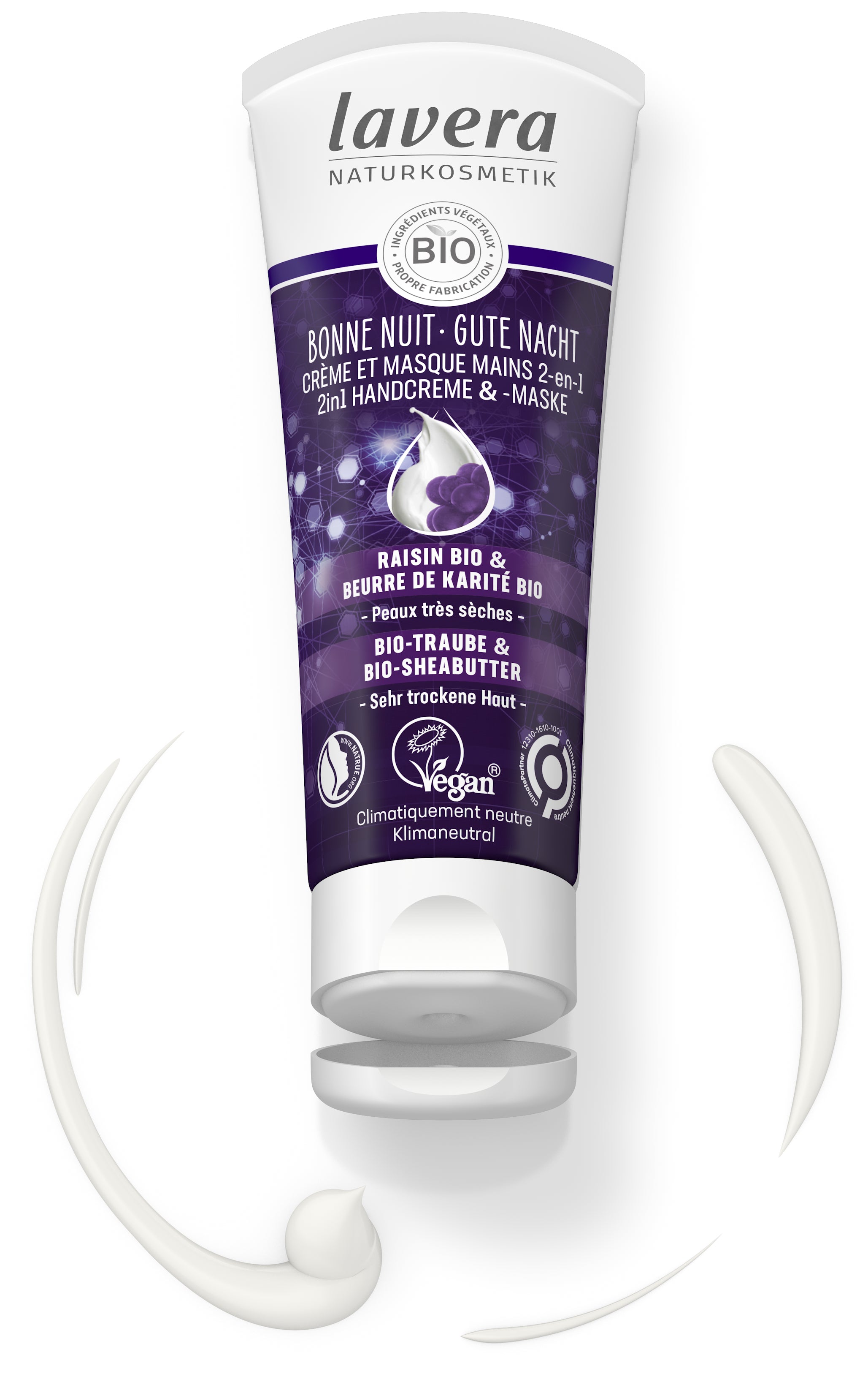 lavera Gute Nacht 2in1 Handcreme & -maske