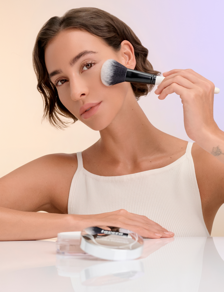 lavera Pore Refining Hydra Powder lors de l'application
