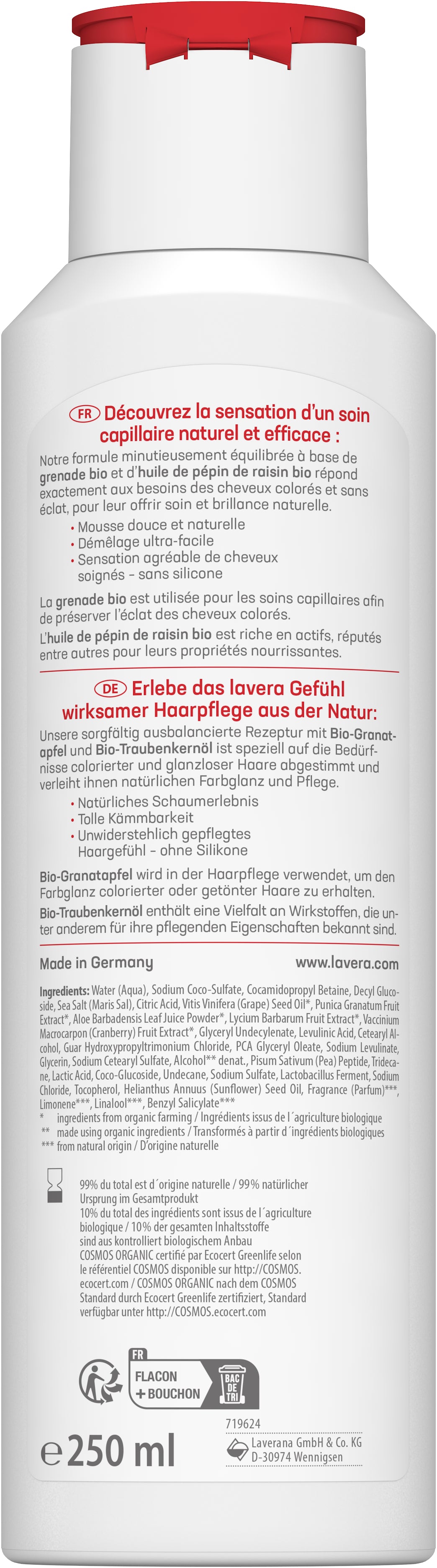 lavera Pflegeshampoo Farbglanz & Pflege