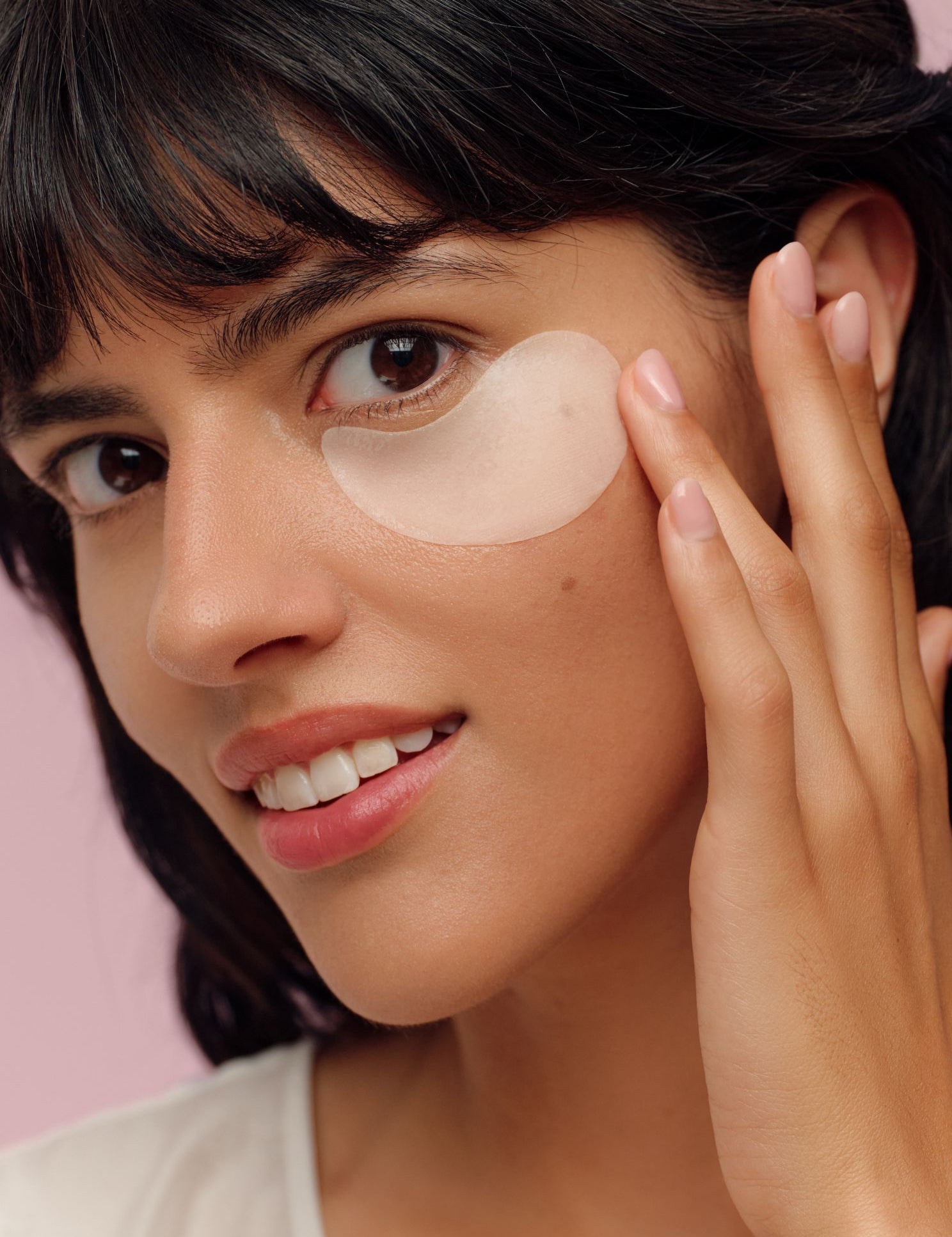 lavera Eye Patches Calm & Refresh lors de l'application