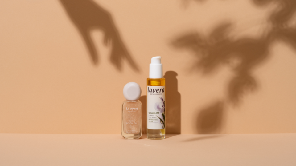 Glow Body Oil und Cellulite 2-Phasen Serum vor Herbstschatten