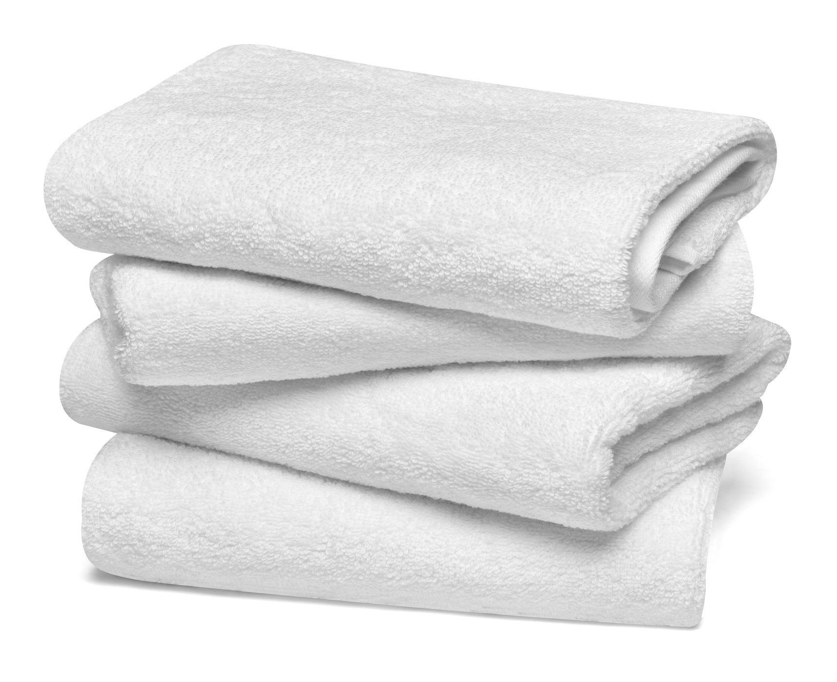 Grands gants de toilette blancs