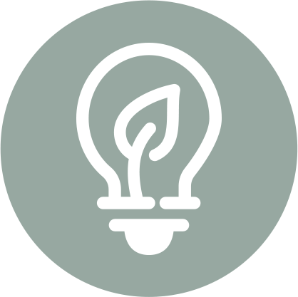 Icône Renewable sur fond vert