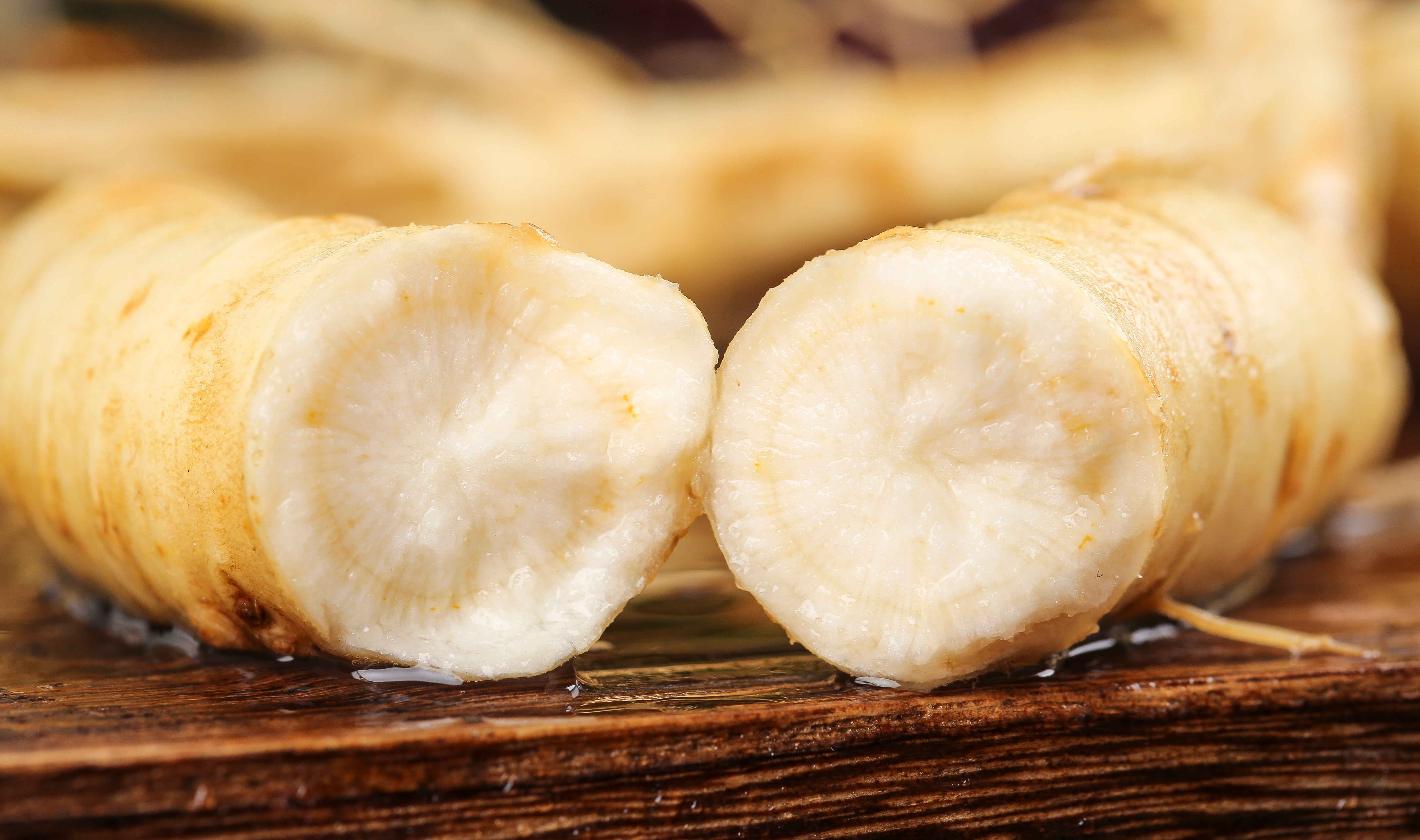 racine de ginseng ouverte