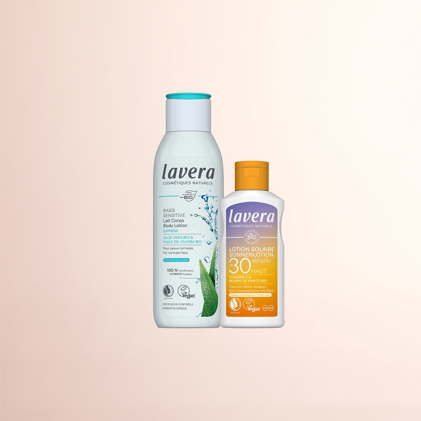 Sonne Starter Set basis sensitive Bodylotion Express und Sonnenlotion LSF 30