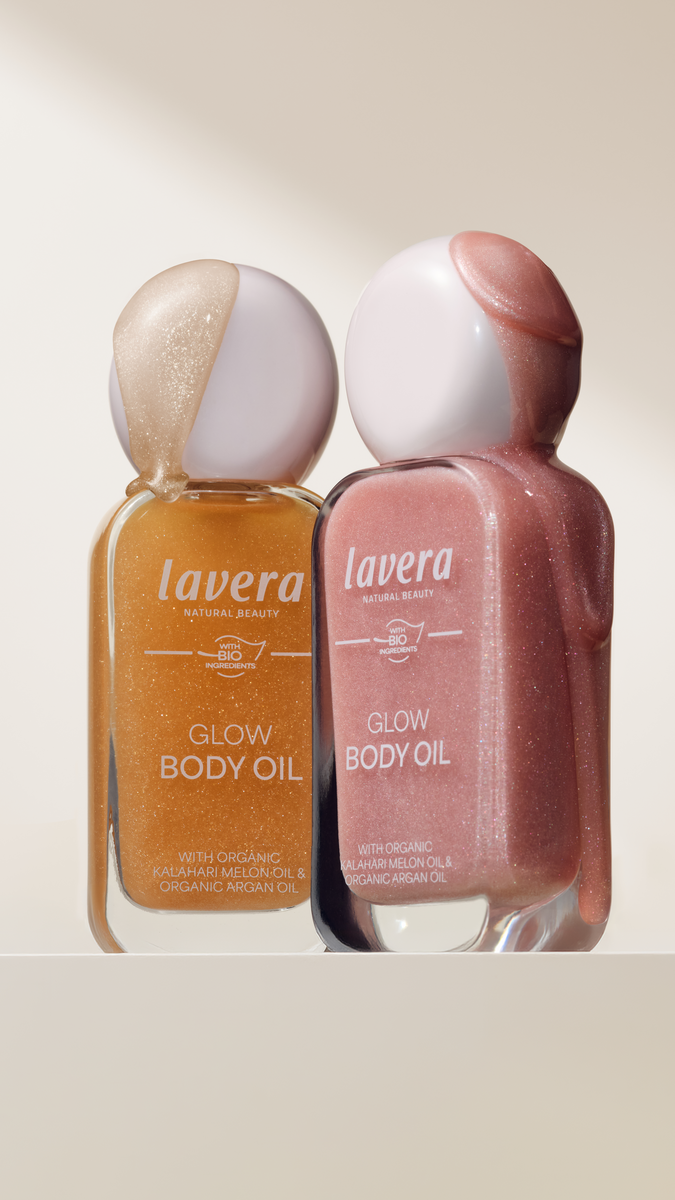 Glow Body Oil en rose et or