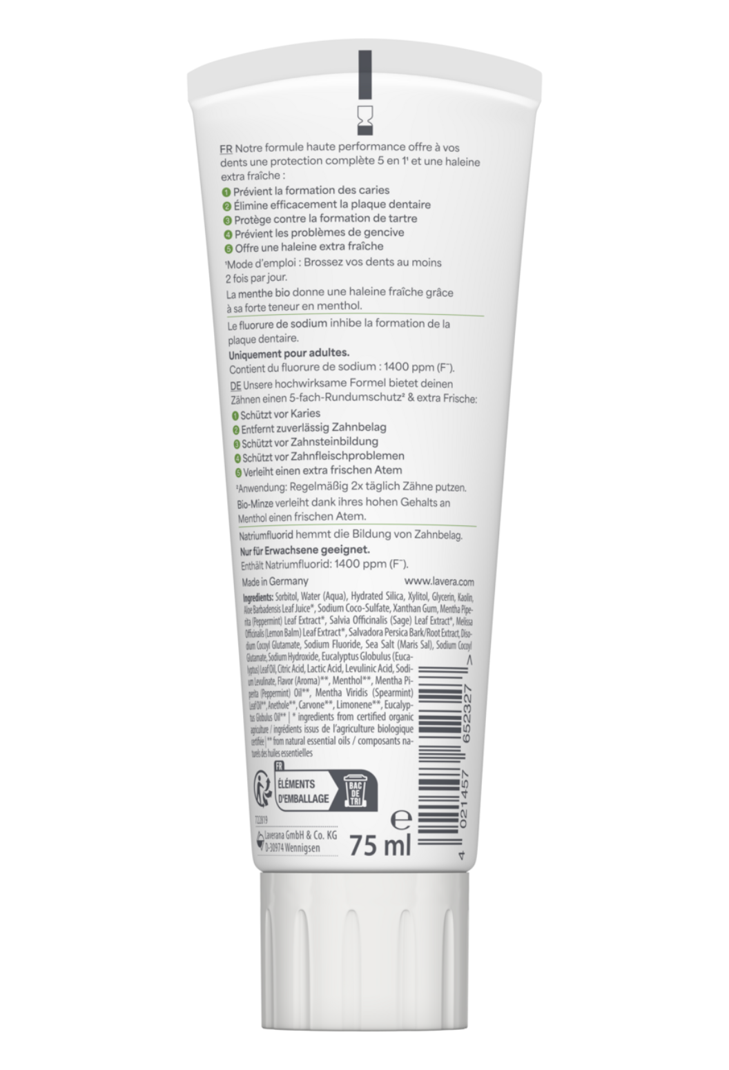 lavera Zahncreme Complete Care