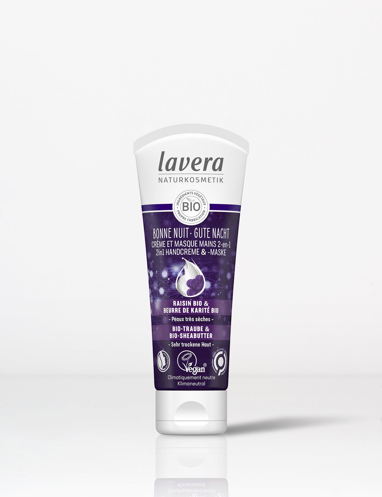 lavera Bonne Nuit Crème et Masque Mains 2-en-1