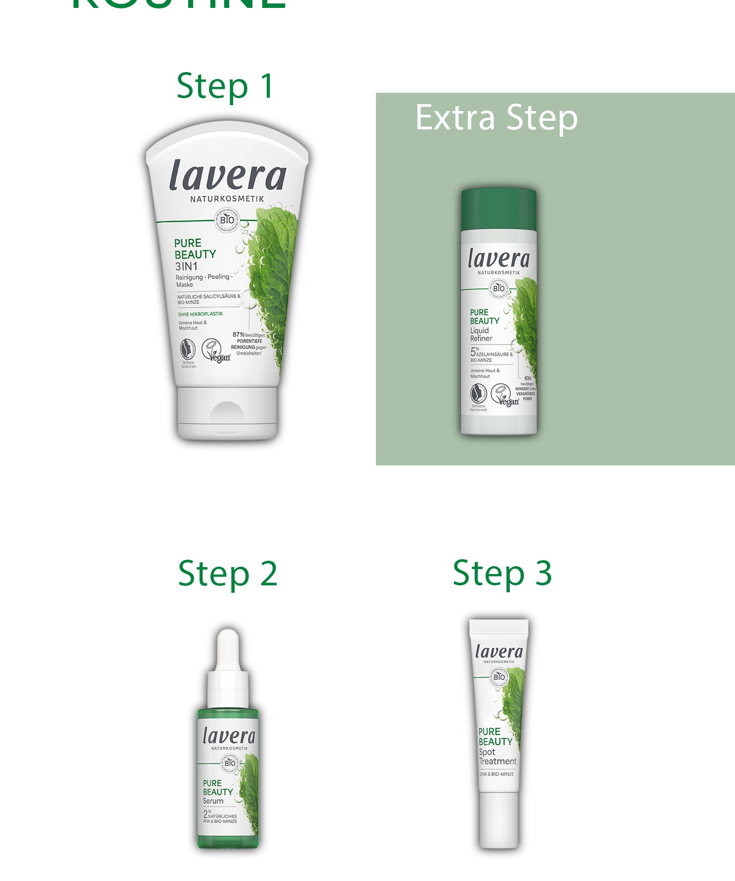 lavera Pure Beauty 3in1 Wash Scrub Mask