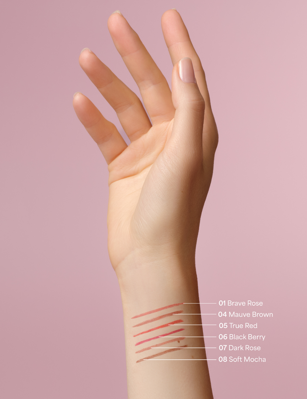 lavera Lip Contour -Dark Rose 07- lors de l'application