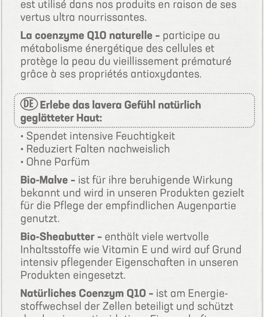 lavera basis sensitiv Contour des Yeux Anti-Rides Q10