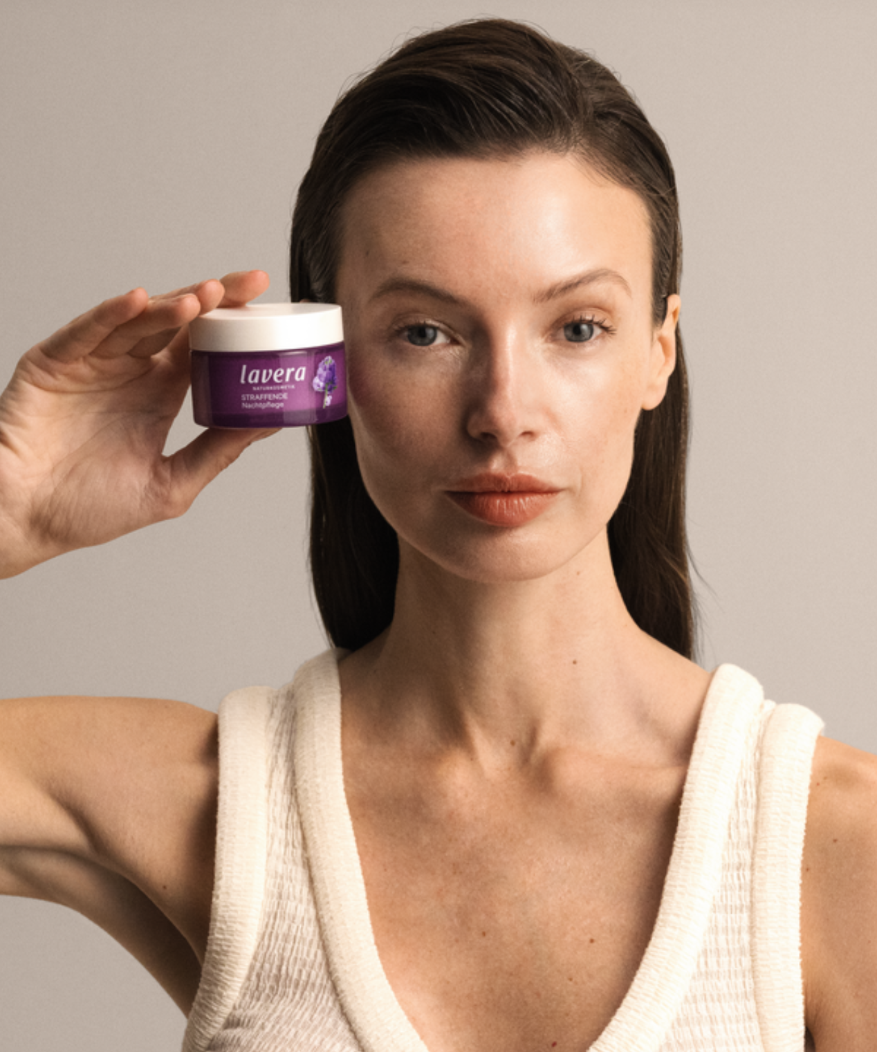 lavera Firming Night Cream during application