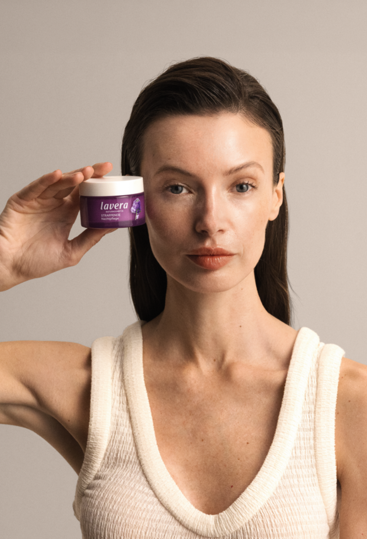 lavera Firming Night Cream during application