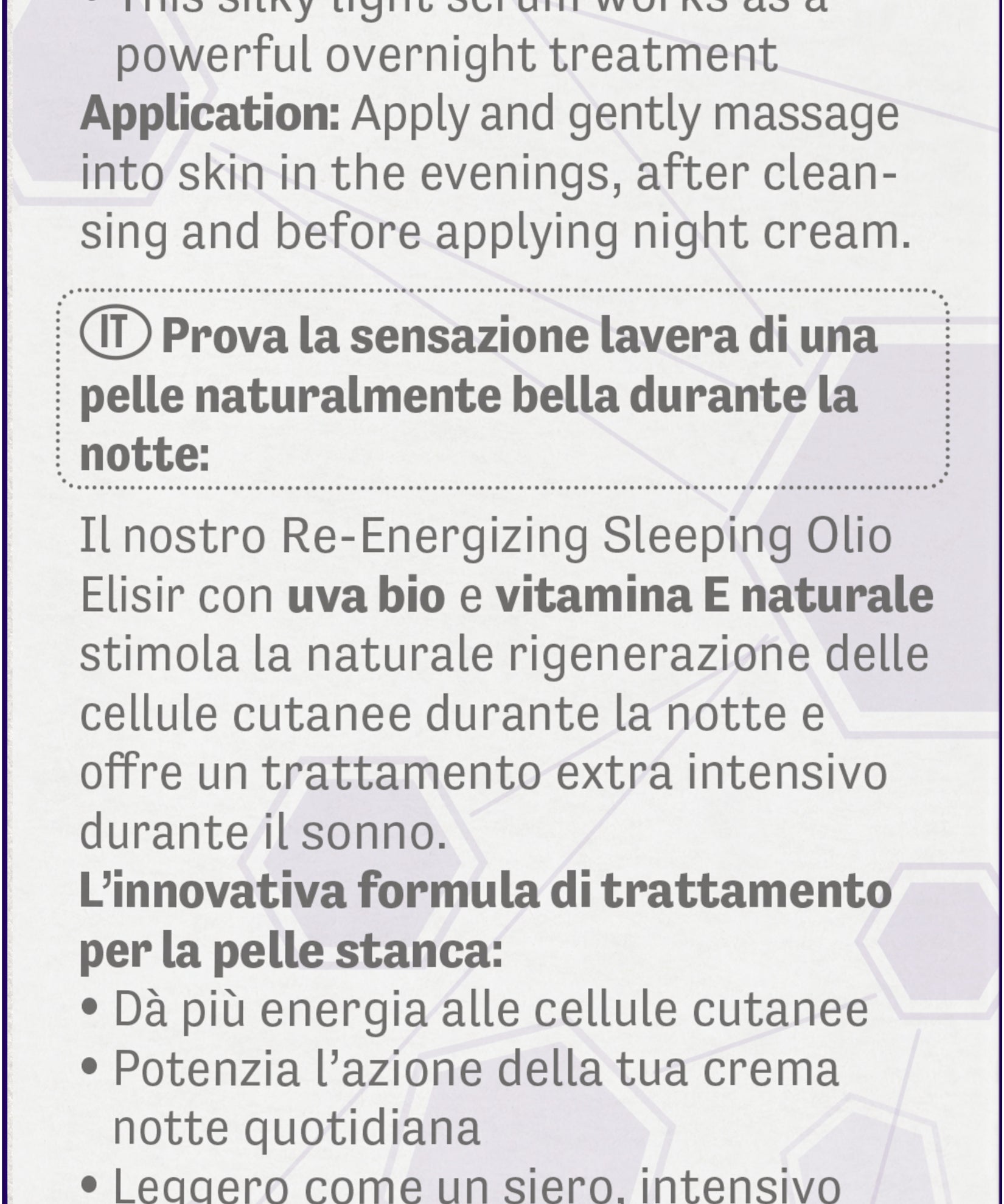 lavera Re-Energizing Sleeping Oil Elixir