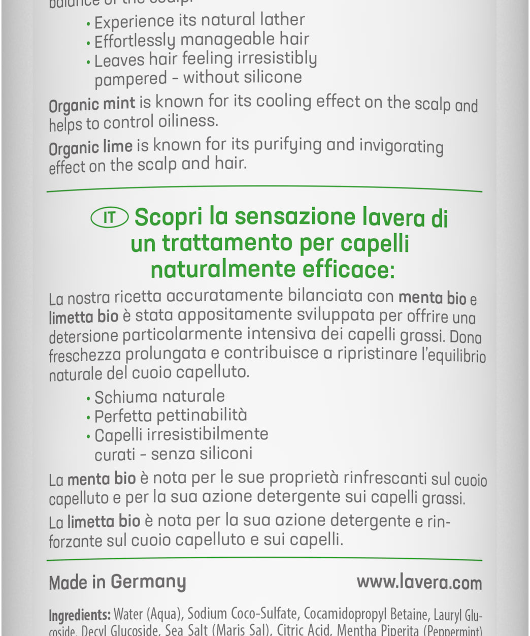 lavera Shampoo Freshness & Balance