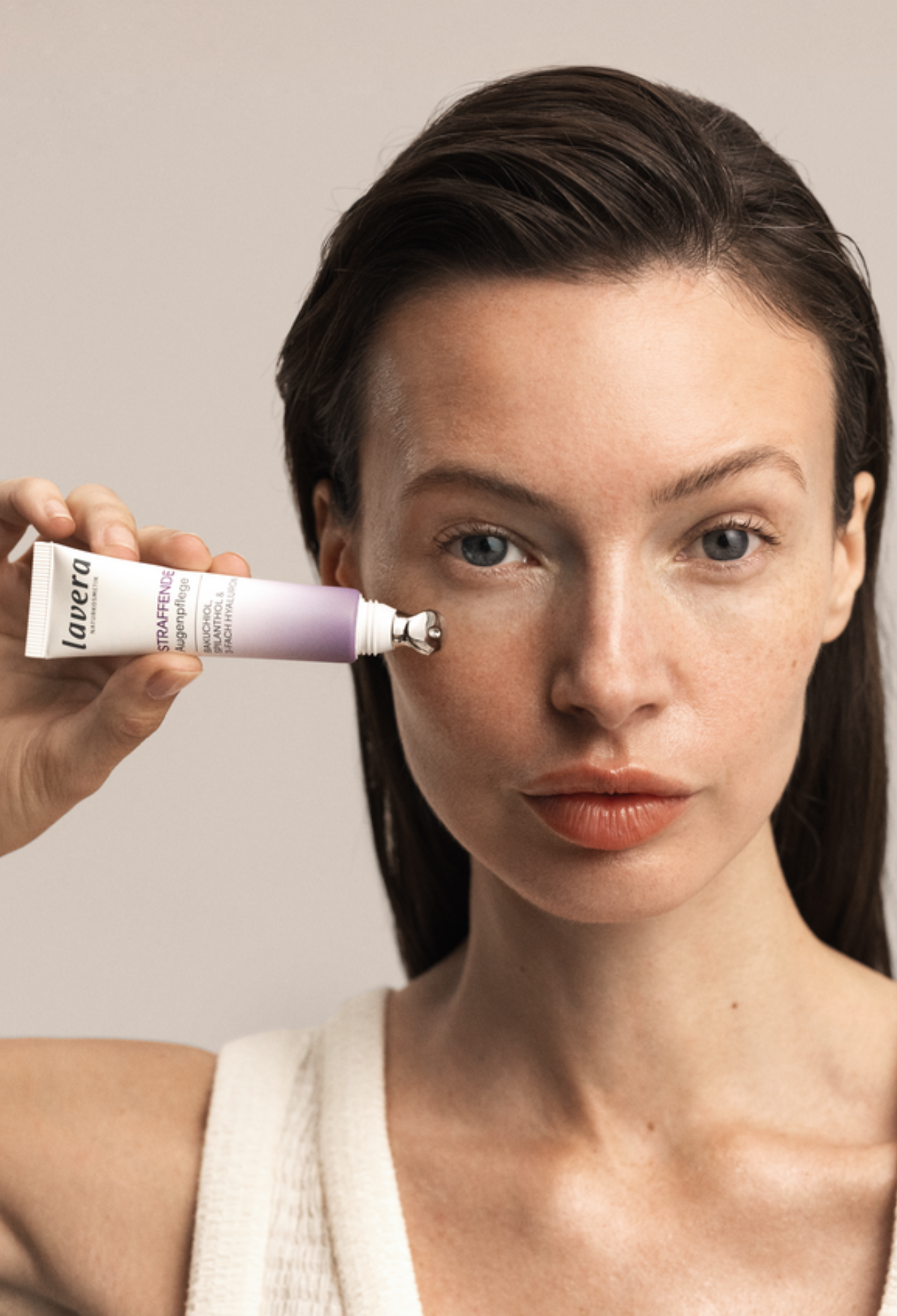 lavera Firming Eye Cream  during application