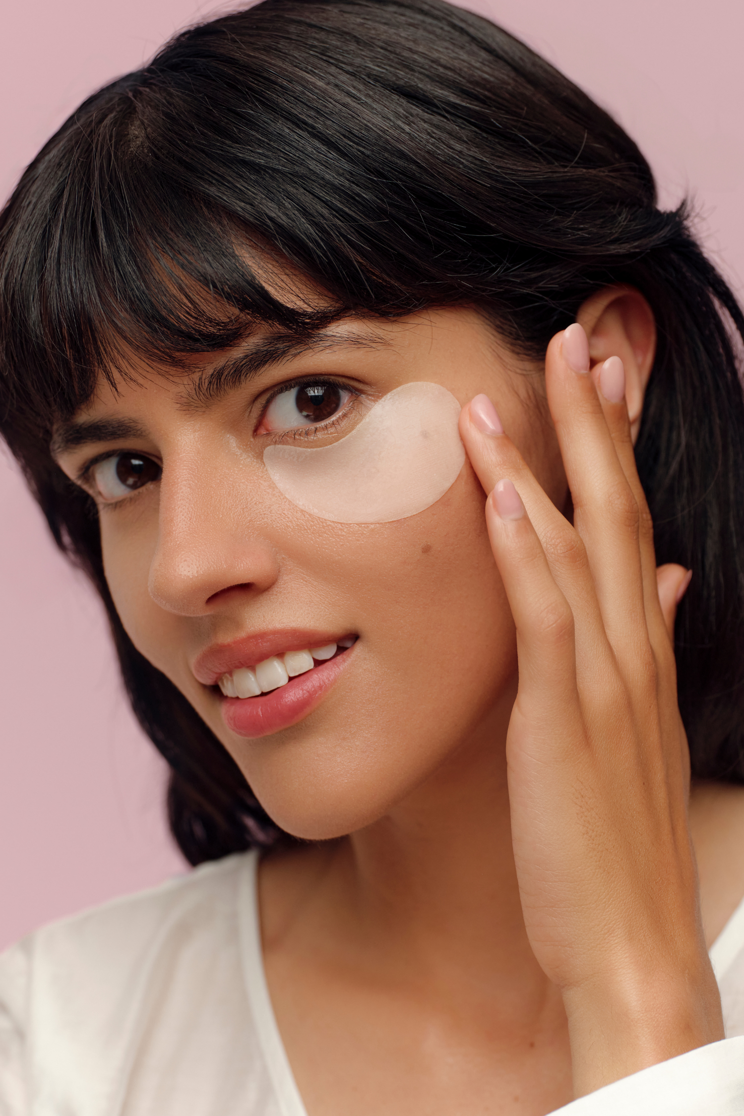 lavera Depuff & Hydration Eye Patches lors de l'application