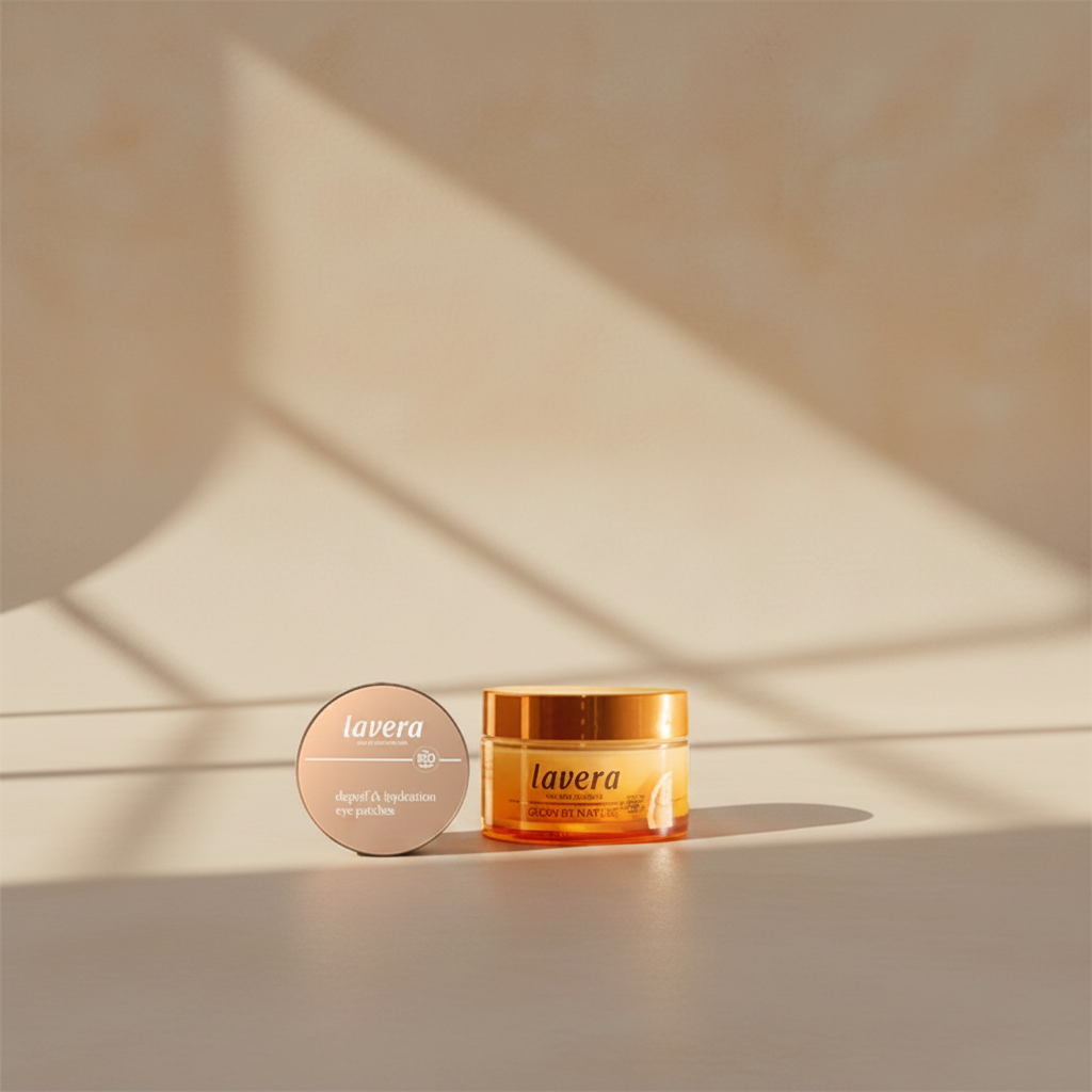Glow by Nature 3in1 Vitamin C Creme et Depuff & Hydration eye Patches (image générée par IA)